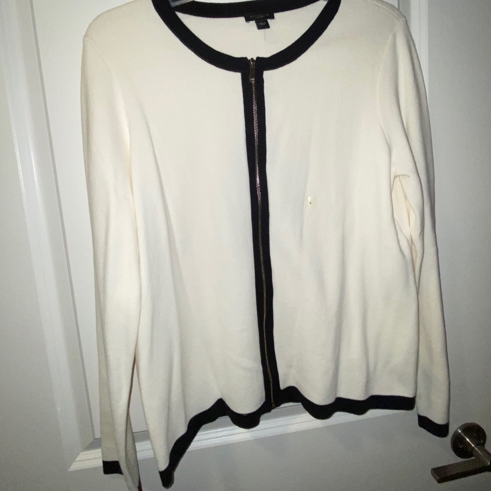 Black and white cardigan